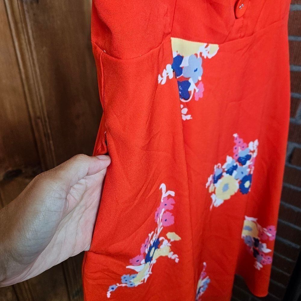 Mod Cloth Floral Button-Front Dress - Picture 4 of 10